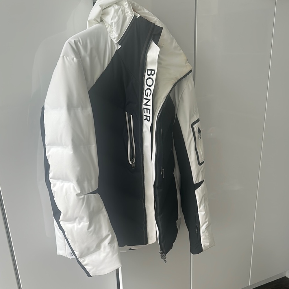 Bogner Black and White Ski Jacket Athletic Design